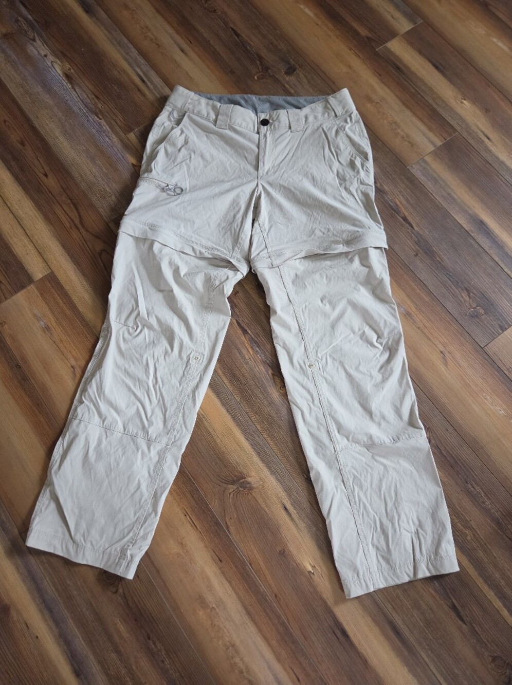 Light Beige Convertible Straight Leg Women’s Pants